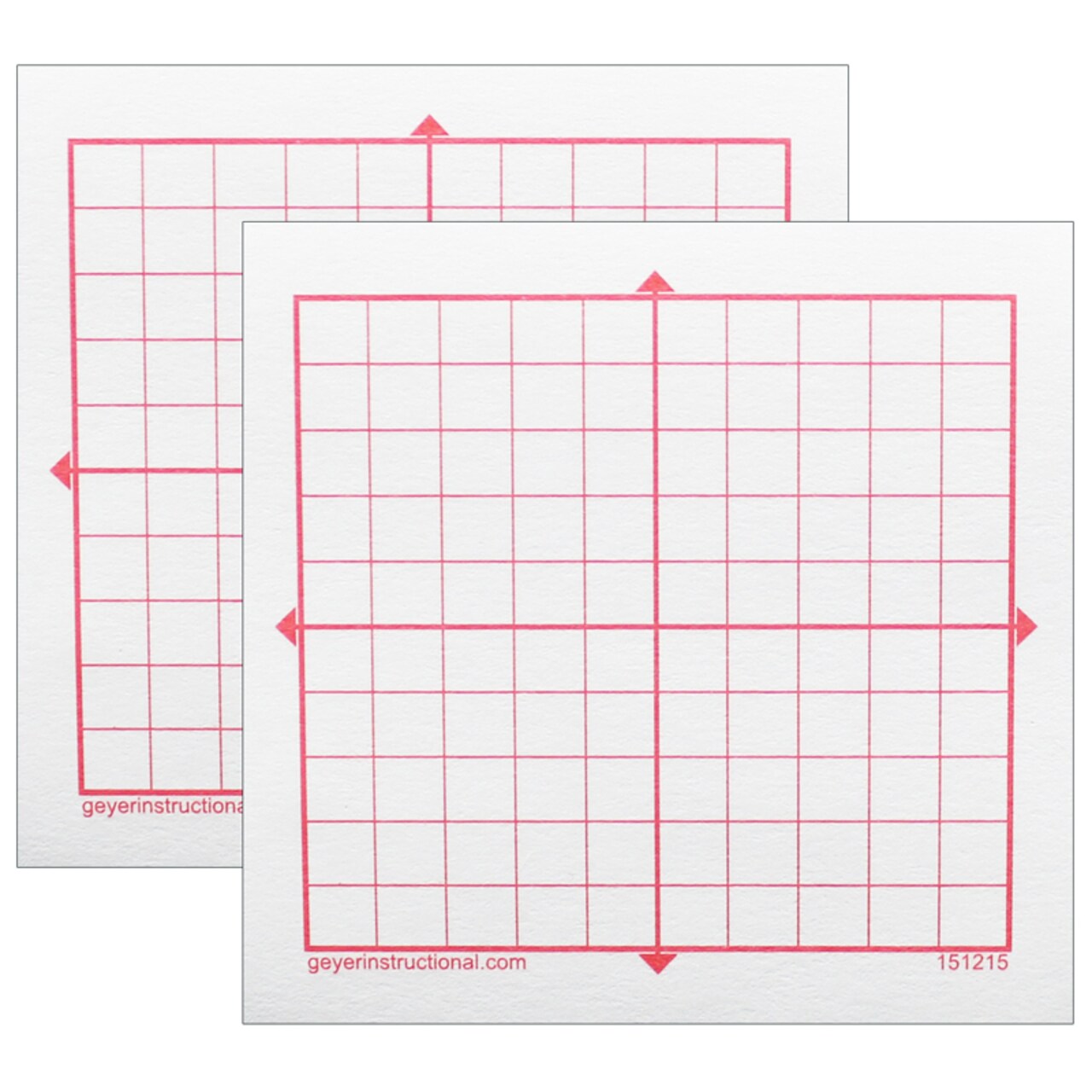 Graphing 3M Post-It&#xAE; Notes, Xy Axis, 10 X 10 Square Grid, 4 Pads Per Pack, 2 Packs